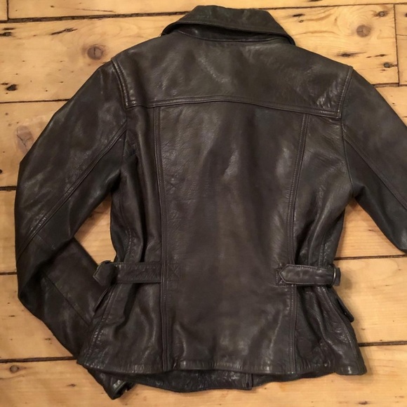 Leather moto jacket - size small - Picture 2 of 5